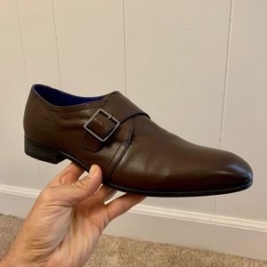 Men’s Brown Strap Ted Baker London Dress Shoes (size 12)